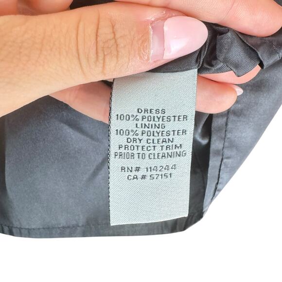 Eliza J Black Embellished Waist Red Floral Brocade Fit & Flare Cocktail Dress - Picture 12 of 12